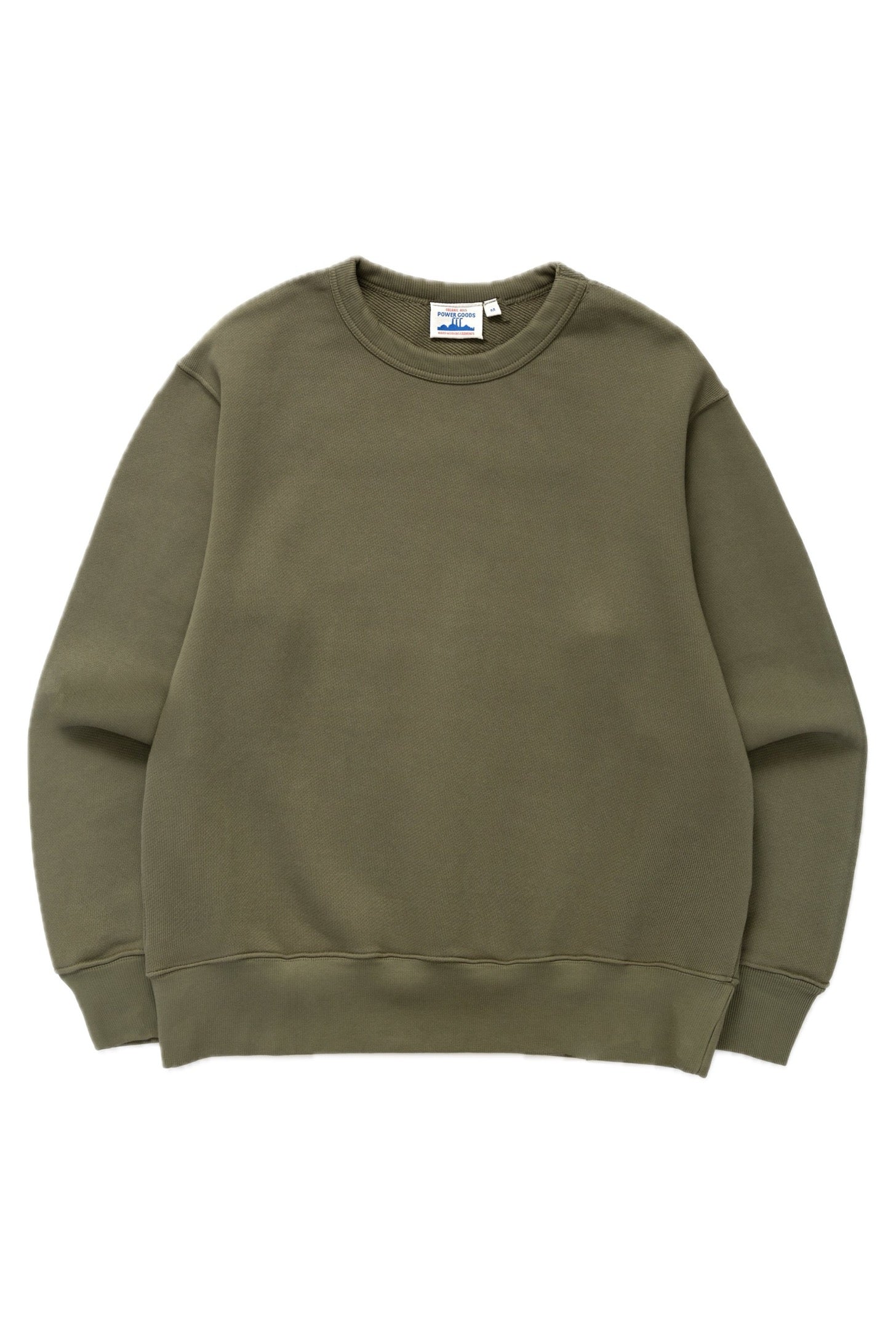 PG005-LoopbackCrewneck-Olive-1-Background-Removed