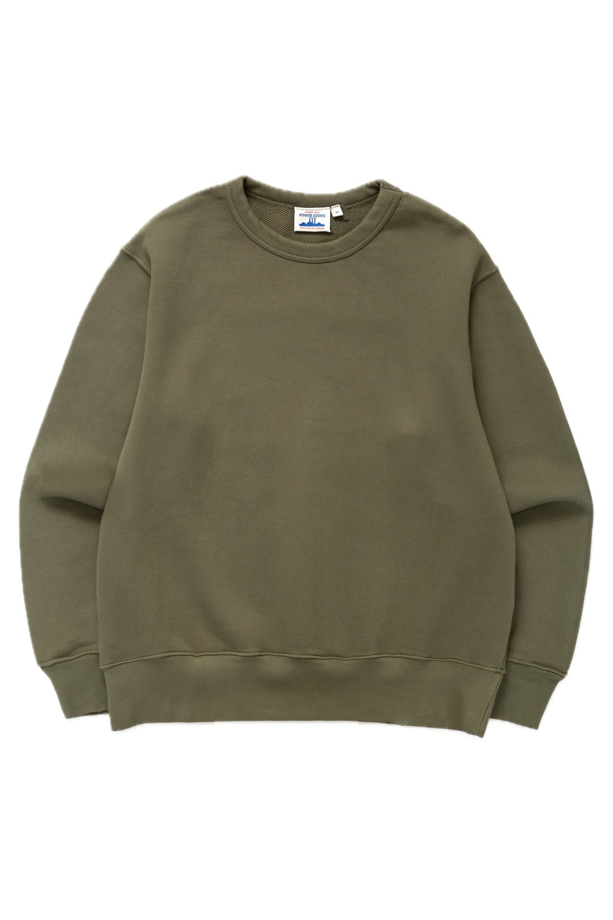 PG005-LoopbackCrewneck-Olive-1-Background-Removed