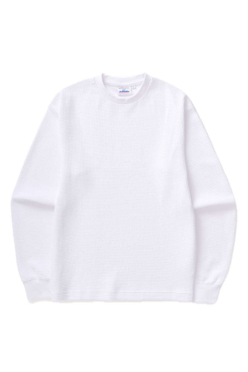 Thermal Waffle LS Tee - White – LE.SHOP