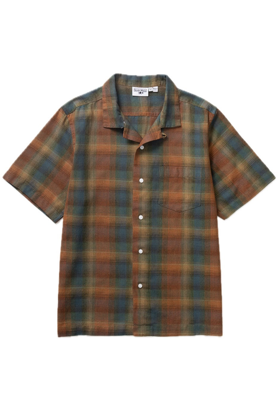 SW204-PlaidResoirtShirt-Brown-01-Background-Removed