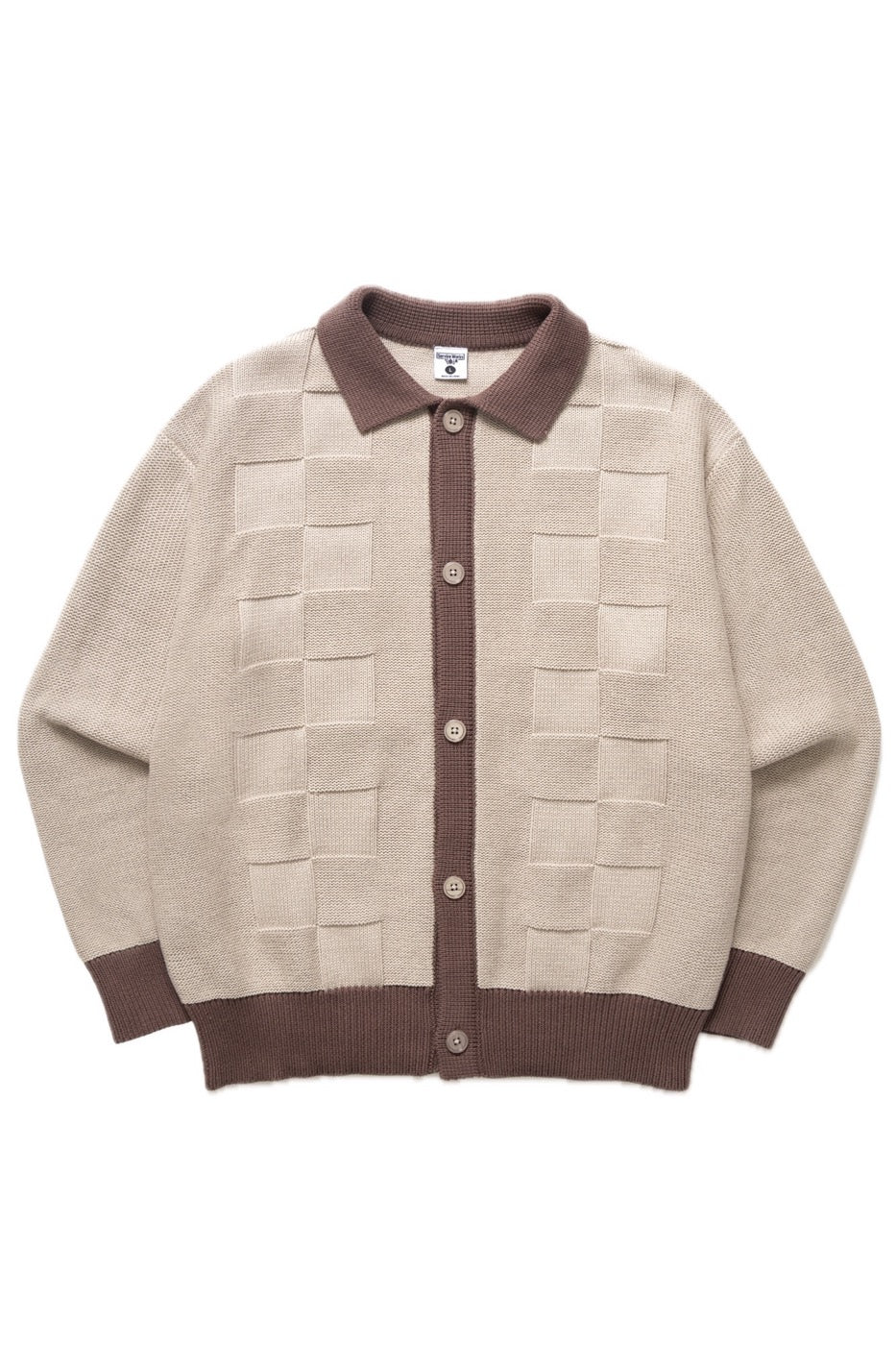 SW223-CheckPanelCardigan-Mushroom-01-Background-Removed