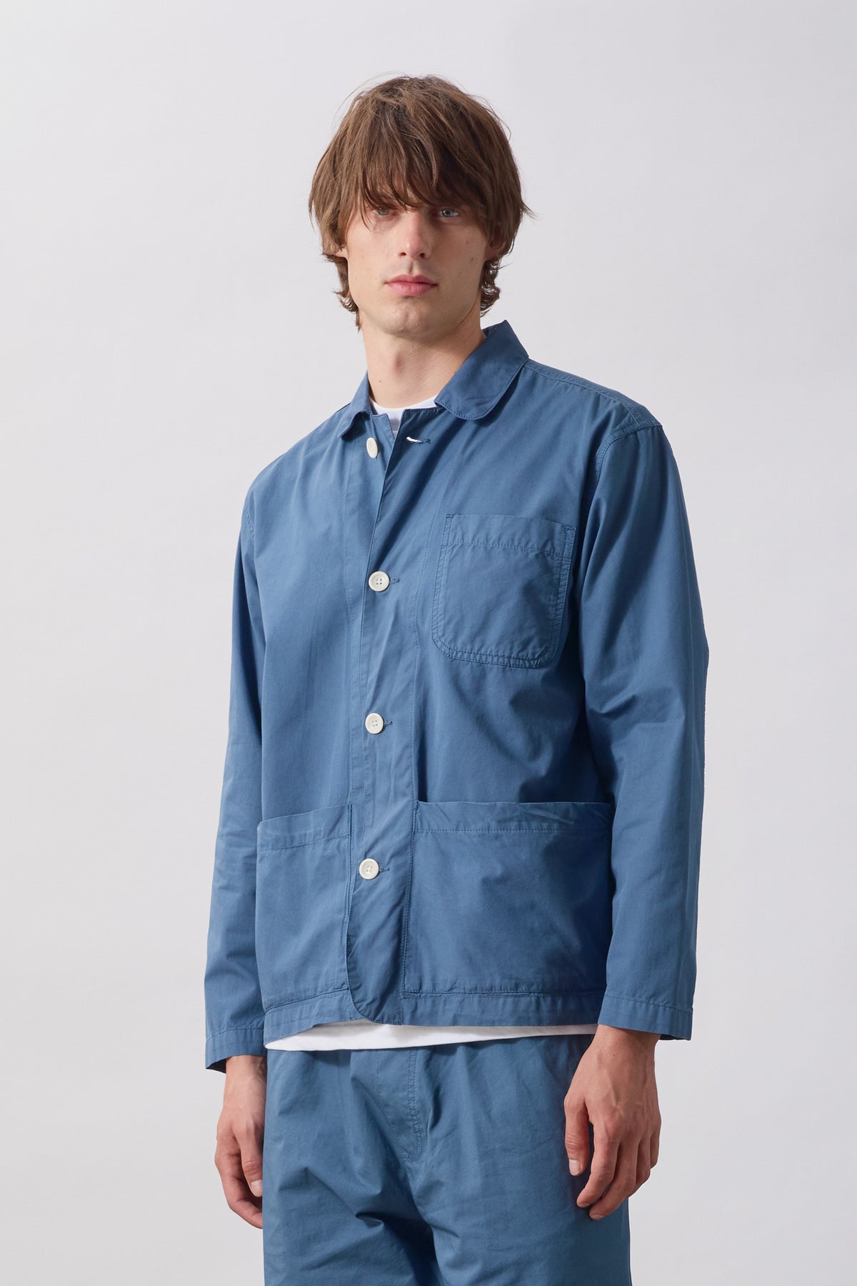 SW343-TechTwillEasyChefShirt-Slate-1-OnModel