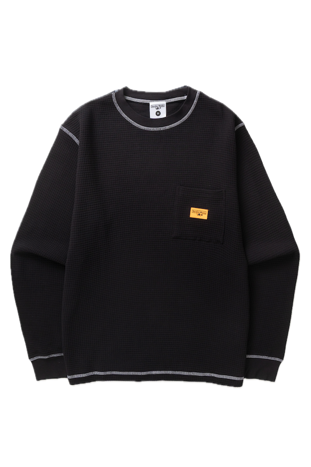 SW365-WaffleContrastLongSleeve-Black-White-1-Background-Removed