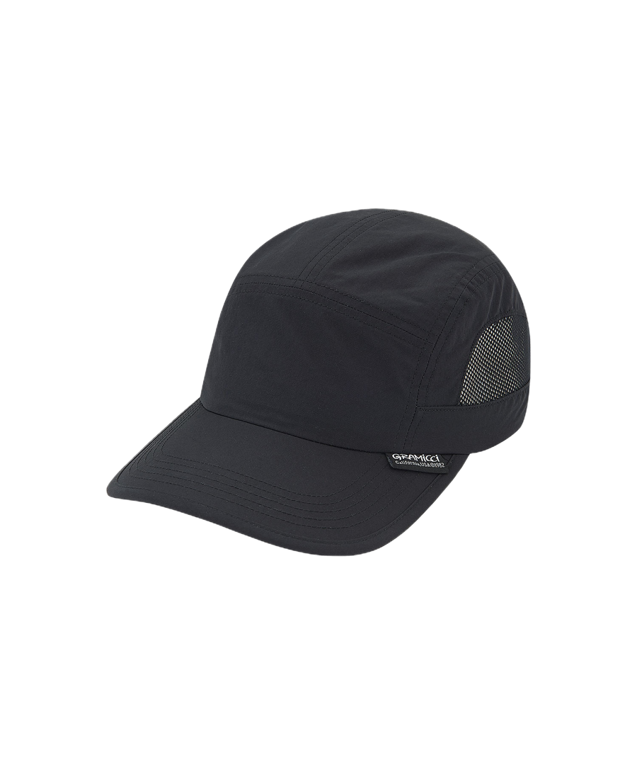 LE.SHOP black cap streetwear style front view hat
