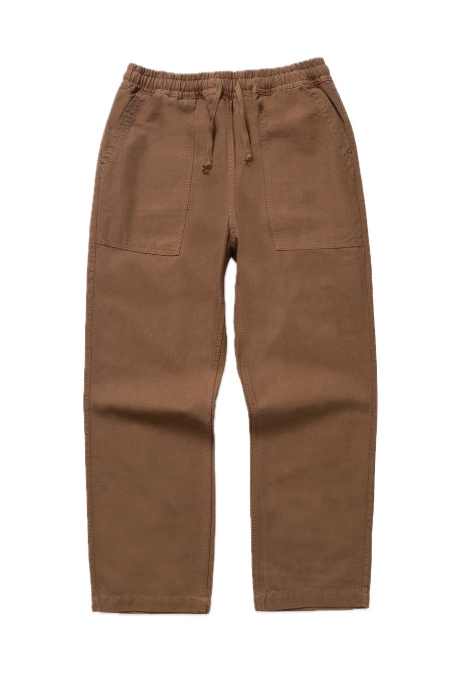 Bark canvas chef pants front view with relaxed workwear fit