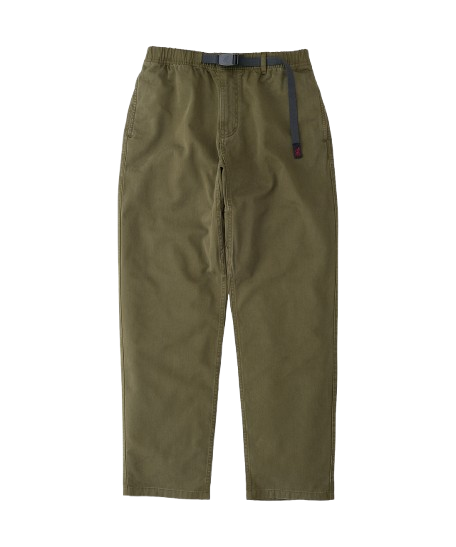 Gramicci Pant Pine relaxed fit cotton twill utility pants with cinch belt by LE.SHOP