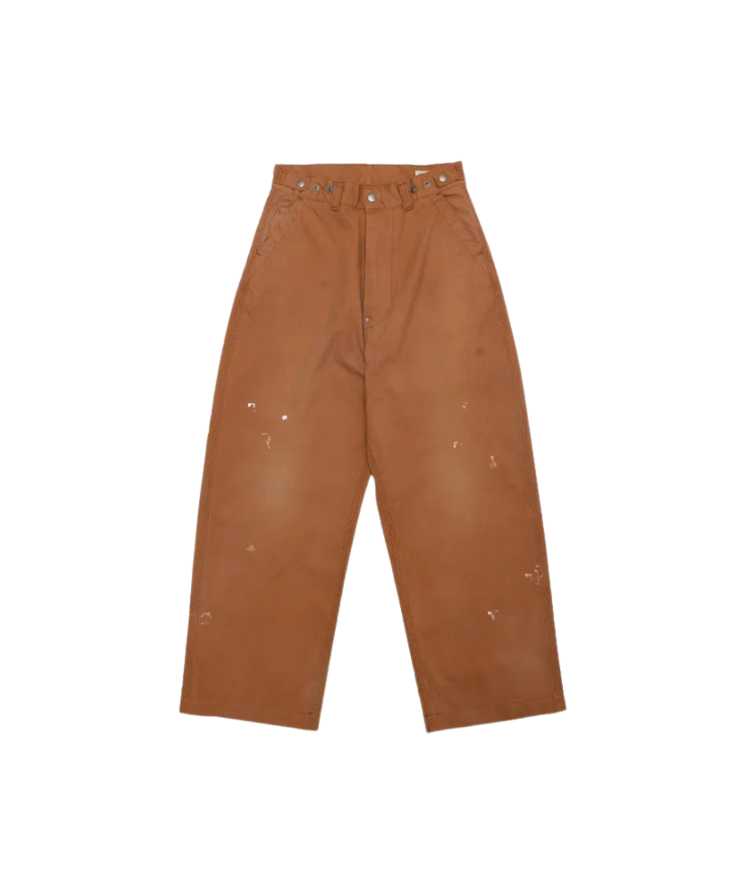 Brown wide-leg Bell Pants by Ordinary Fits relaxed fit front view