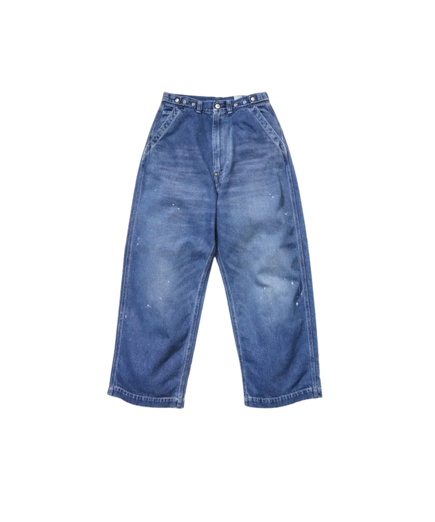Ordinary Fits wide-leg denim Bell Pants in Used wash front view