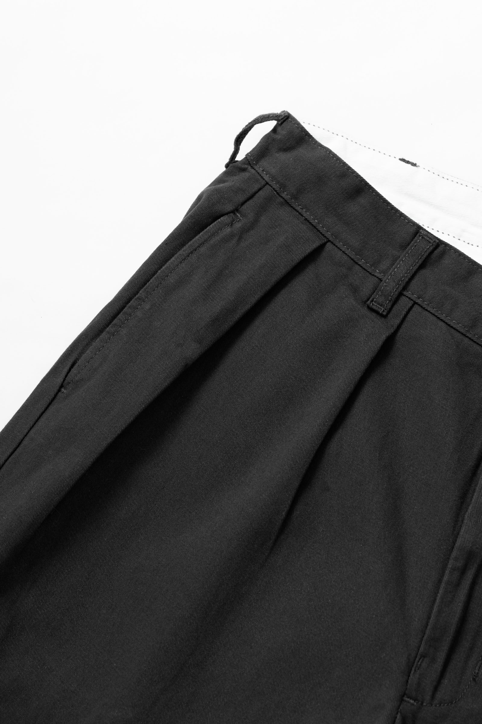 Back view of the Service Works Drill Part Timer Pant in Black featuring relaxed balloon fit and rear pocket detailing.