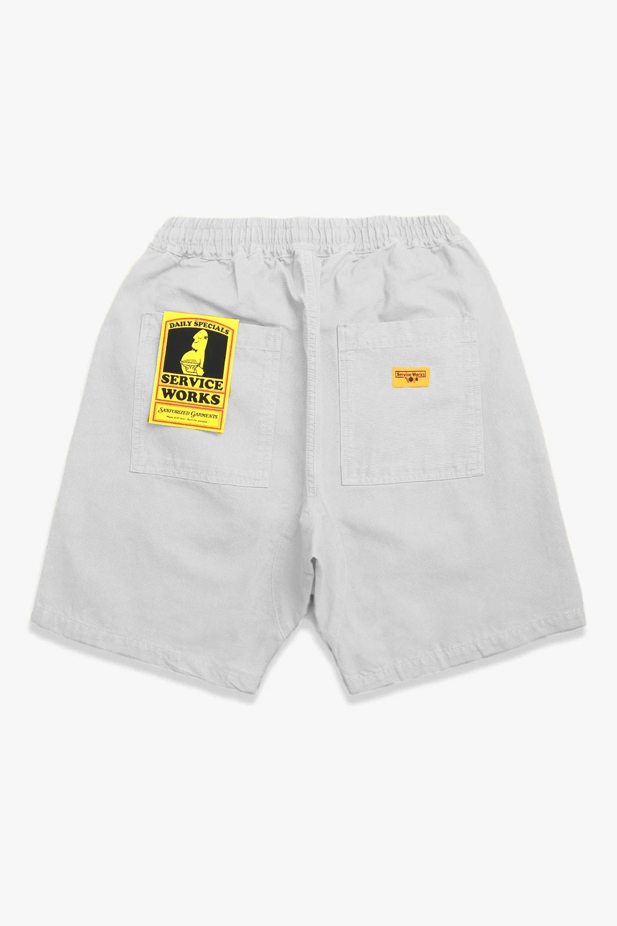 Salt Service Works chef shorts waist label detail relaxed fit shorts