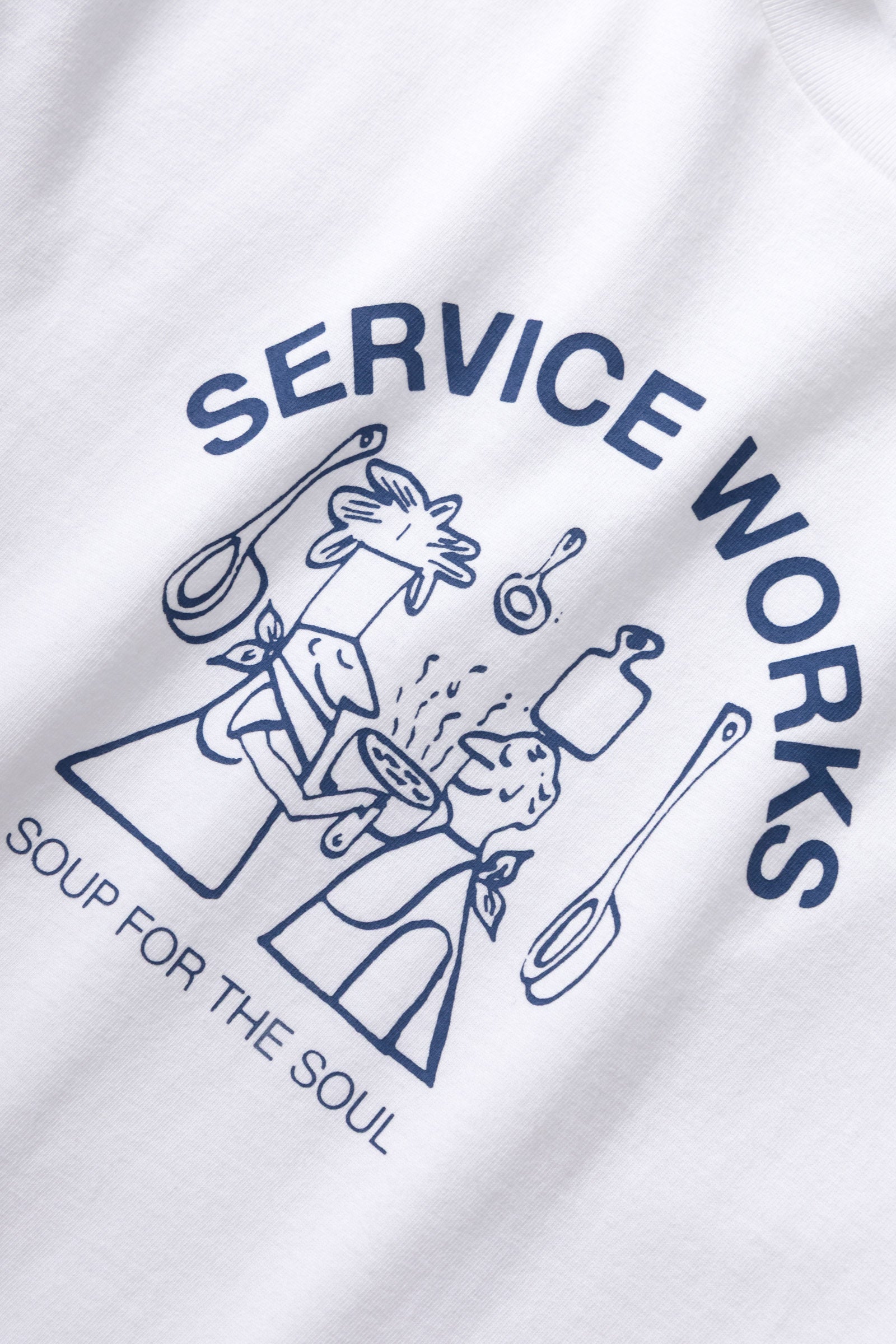 White cotton Soup For The Soul tee back view relaxed fit premium streetwear t-shirt