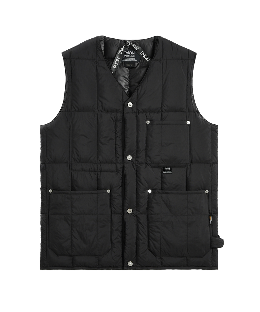 TAION 001BWK black lightweight down jacket premium winter outerwear streetwear Australia