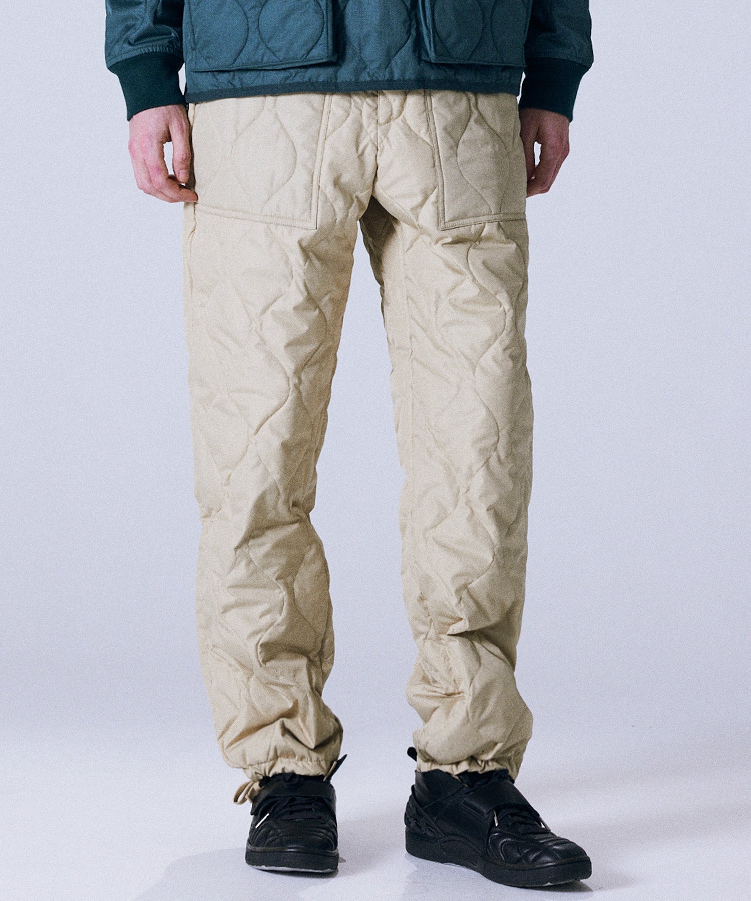 Taion Military Down Pants in Cream
