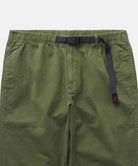 Gramicci NN-Pant Cropped Olive with rear welt pockets and elastic waistband