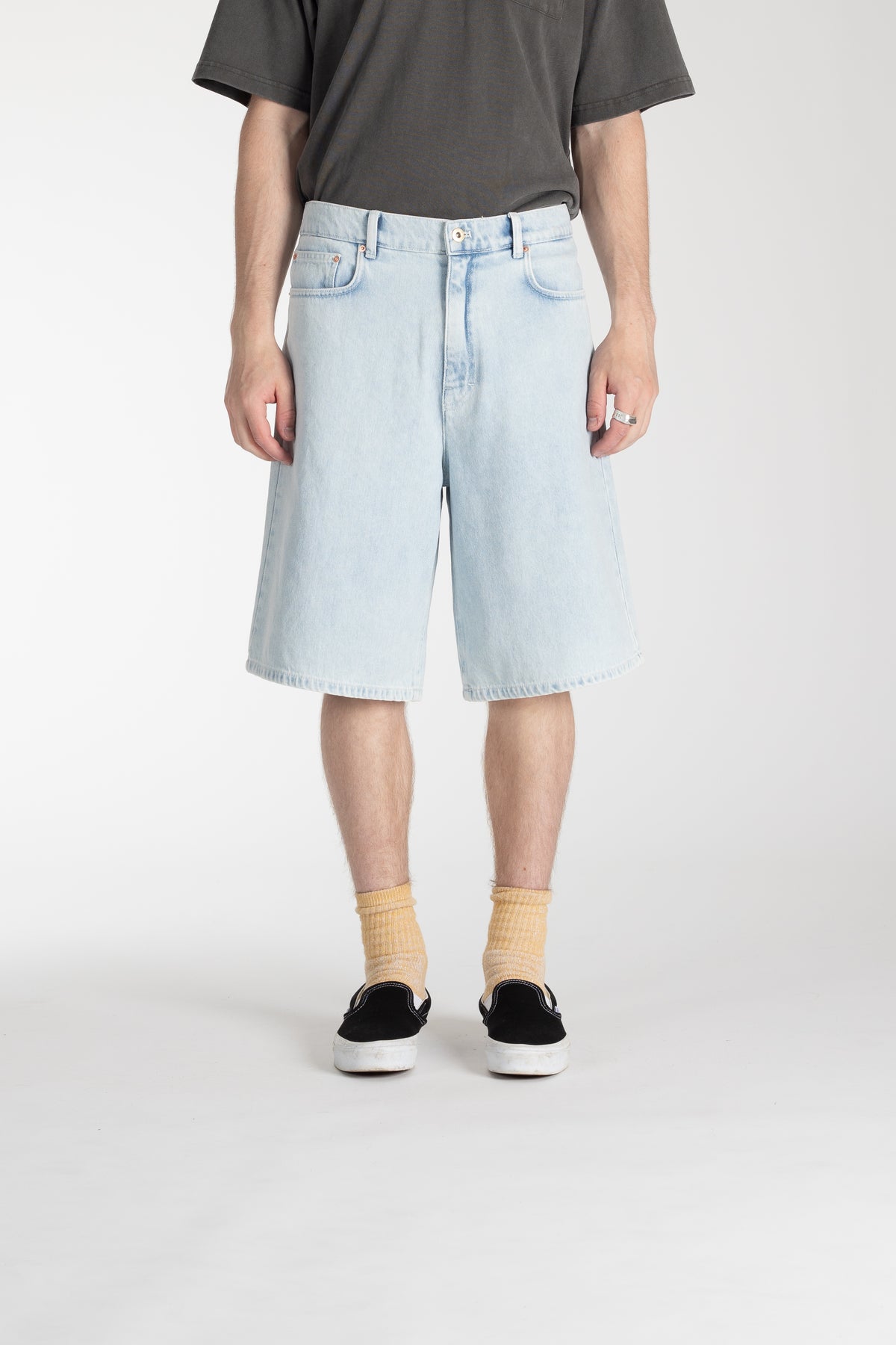 Stan Ray Wide 5 Short Lite Blue Denim loose fit shorts
