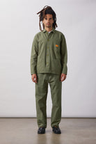SW009-ClassicChoreShirt-Olive-2-OnModel