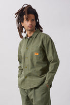 SW009-ClassicChoreShirt-Olive-3-OnModel