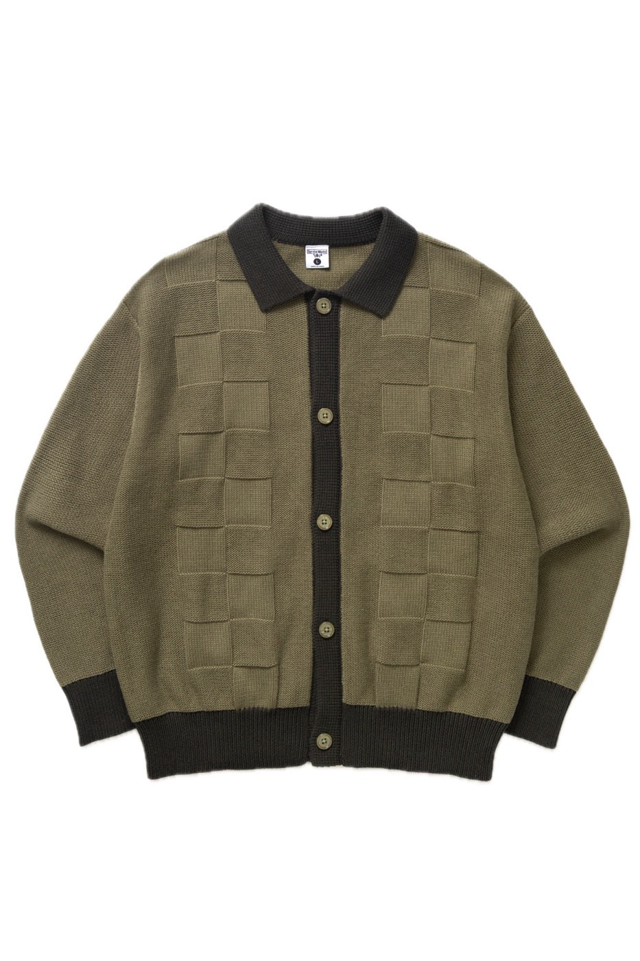 SW223-CheckPanelCardigan-Olive-01-Background-Removed