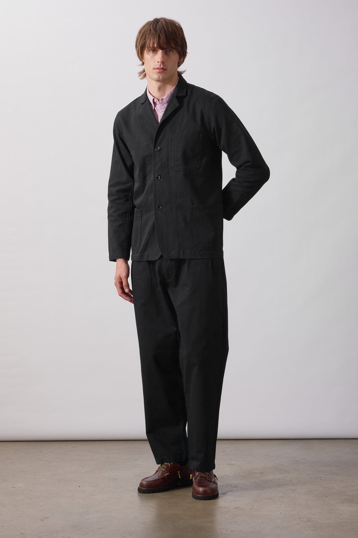 SW336-TwillPart-TimerPants-Black-2-OnModel