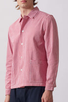 SW354-GinghamWaiterShirt-Red-3-OnModel