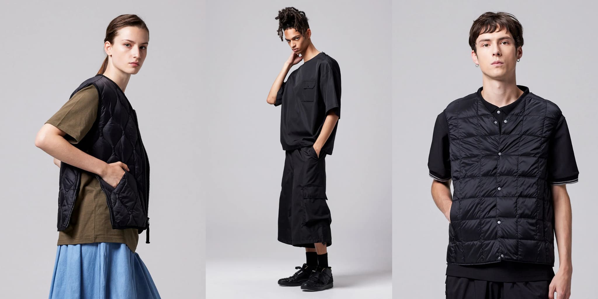 TAION quilted puffer vests for men - AW26 collection