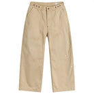 Premium beige wide denim pants Bell Pants fashion streetwear