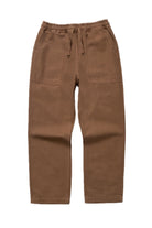 Bark canvas chef pants front view with relaxed workwear fit