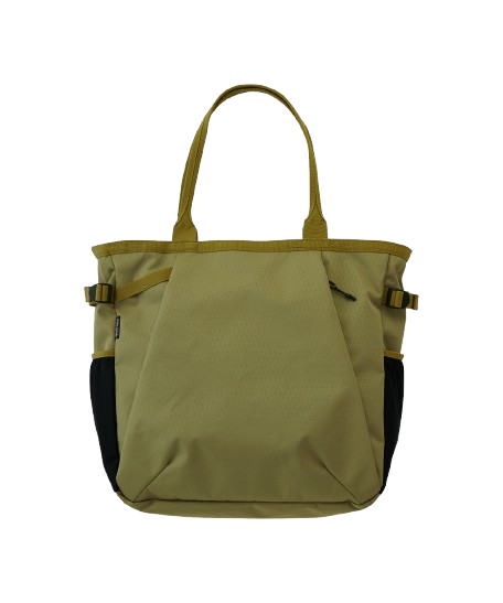 Bronze Olive Climbing Tote bag with recycled CORDURA nylon construction, spacious 42L storage and durable carry straps for everyday use