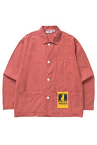 Clay easy chef overshirt front view in organic cotton