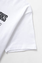 LE.SHOP Garden Tee White streetwear t-shirt back view in white