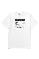 LE.SHOP Garden Tee White streetwear t-shirt front view in white color
