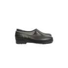 Gardenia Black Clogs made from recycled plastic and hemp with lightweight durable construction front product view
