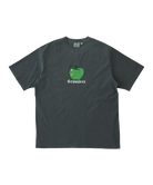 Gramicci Apple Tee in Charcoal Pigment eco cotton graphic t-shirt front view