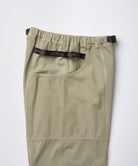 Close-up of Gramicci Gadget Pant Dried Sage highlighting premium cotton twill fabric and quality craftsmanship