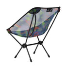 Back view of Gramicci & Helinox Chair One in camo featuring lightweight portable design and tie-dyed mesh fabric