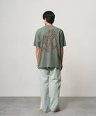 Gramicci Livin Tee Sage Pigment side view relaxed cotton t-shirt