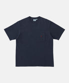 Gramicci One Point Tee Navy Pigment cotton T-shirt with chest pocket
