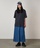 One Point Tee Gramicci Navy Pigment cotton jersey styling on model