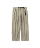 Gramicci Wide Pants in Pigment Oat colour with relaxed wide-leg fit and built-in adjustable belt