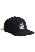 Black Home Comforts cap premium streetwear cotton cap front view urban everyday wear