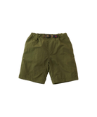 Kids Nylon Short in Olive front view