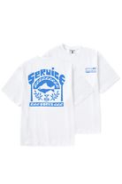 White Milos graphic tee made from organic cotton with standard fit, set-in neckline and premium midweight construction for everyday streetwear wear