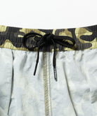 LE.SHOP Nylon Reef Shorts Olive Camo water-resistant nylon fabric detail shot