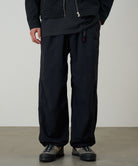 LE.SHOP Nylon Trek Pant Black utility pants worn on model fit streetwear styling