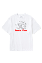 White Pots & Pans graphic tee made from organic cotton with standard fit, set-in neckline and premium midweight construction for everyday wear