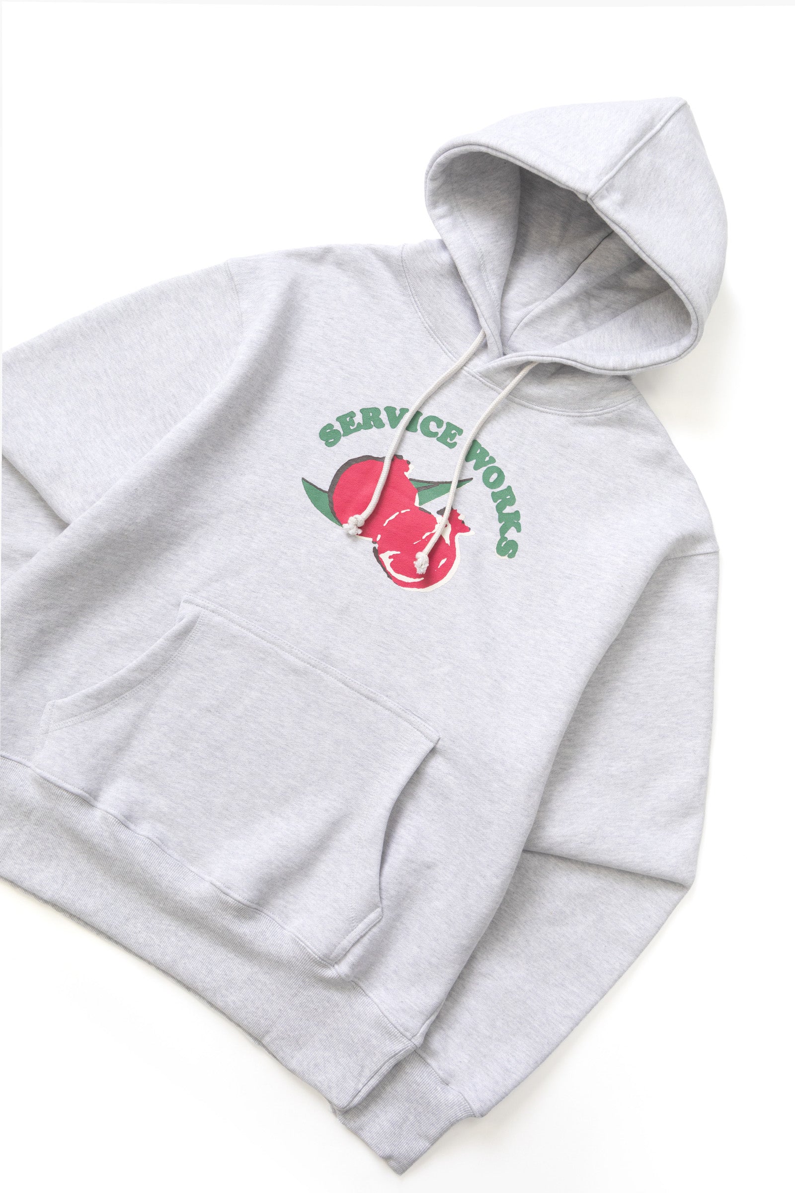 Ash grey Radish oversized hoodie side view premium cotton streetwear fit