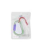retaW Carabiner Car Tag in olive color featuring paracord attachment and scented accessory design front product view