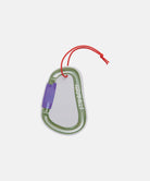 retaW Carabiner Car Tag in olive featuring paracord and clip shown as lifestyle accessory for everyday carry