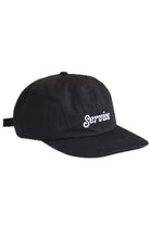 Ripstop Service Cap in black made from durable cotton ripstop fabric with structured fit and curved brim front product view