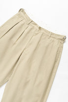 Khaki Service Works baggy work pants second angle flat lay